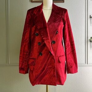 Free People Velvet Ashby Blazer